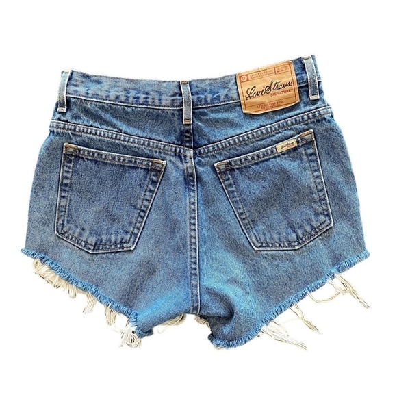 LEVI Strauss Cut off Denim Shorts 30 - Picture 4 of 13